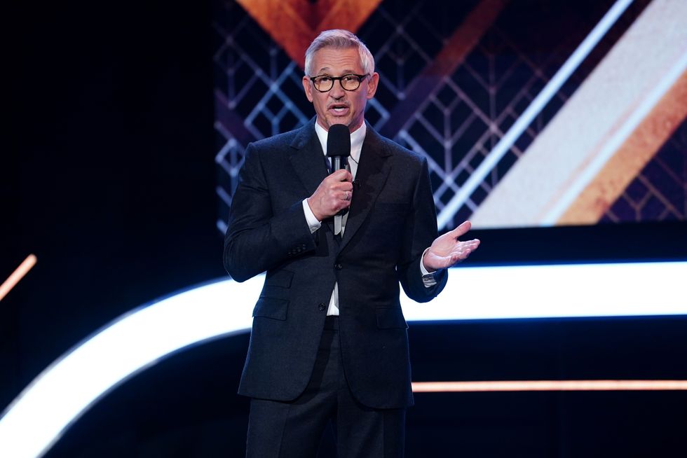 Gary Lineker presenting