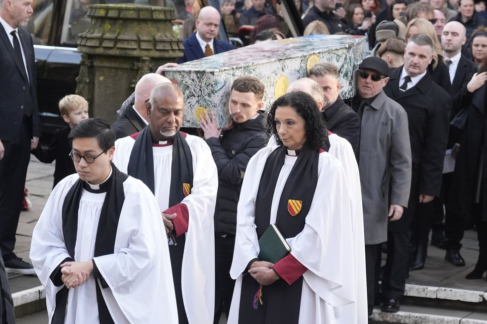 Gary 'Mani' Mounfield funeral: The bassist's coffin