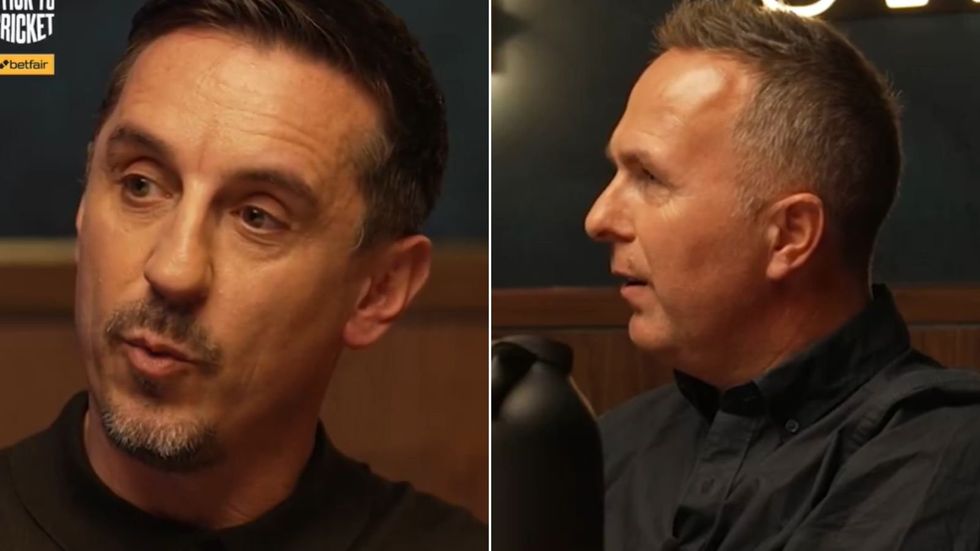 Gary Neville has reminded fans that his sporting talent once stretched far beyond football, earning applause from former England cricket captain Michael Vaughan after displaying an unexpectedly sharp batting technique on a recent podcast appearance