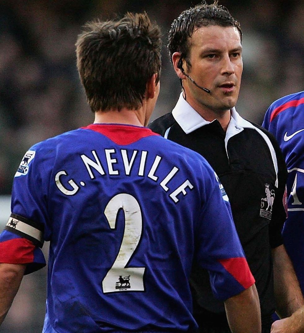 Gary Neville Mark Clattenburg