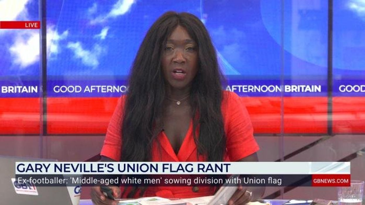 Gary Neville torn apart by Salford City fan who tells GB News 'I am disgusted' by Union flag comment