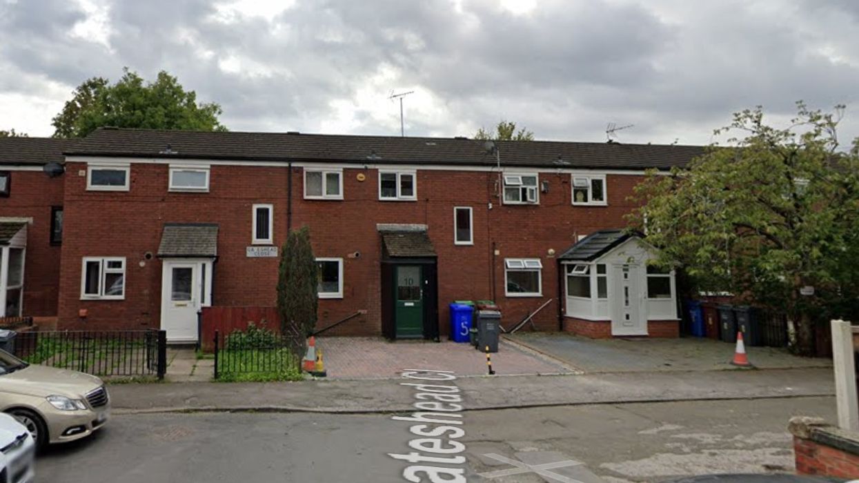 Gateshead Close, Manchester where the fire broke out