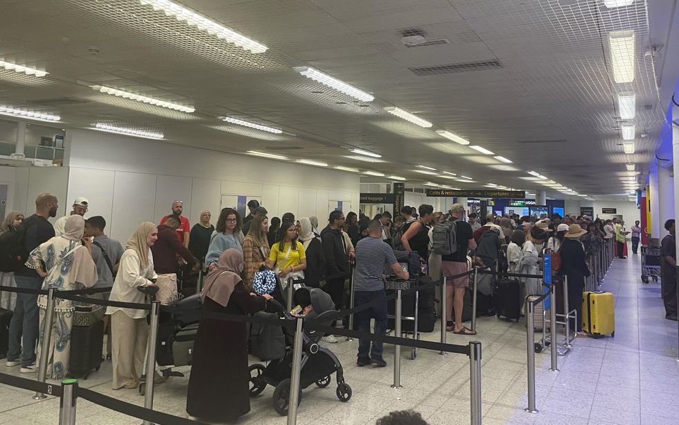 Gatwick airport queue