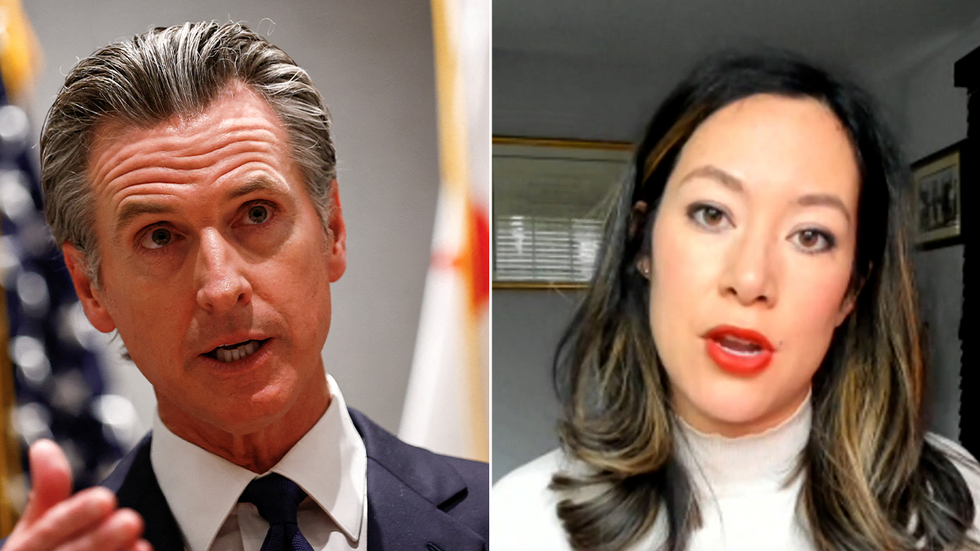 Gavin Newsom and May Mailman