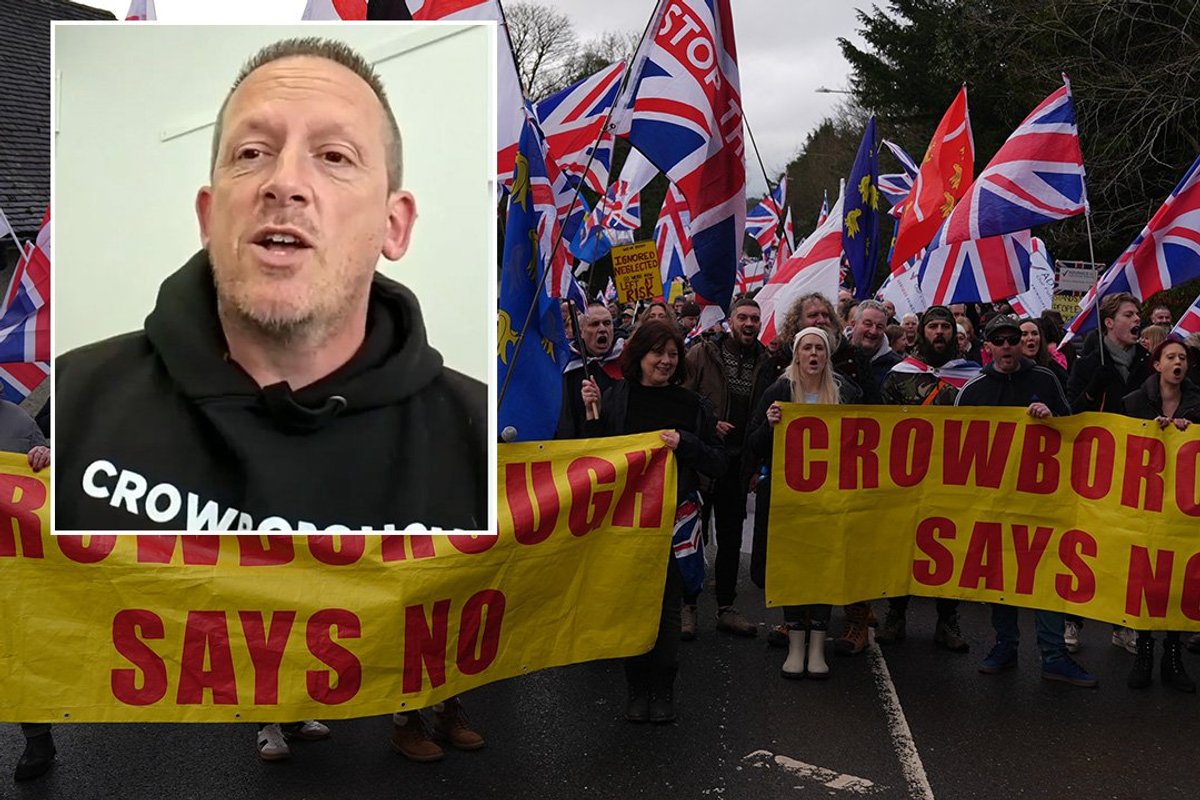 Gaz, Crowborough protest