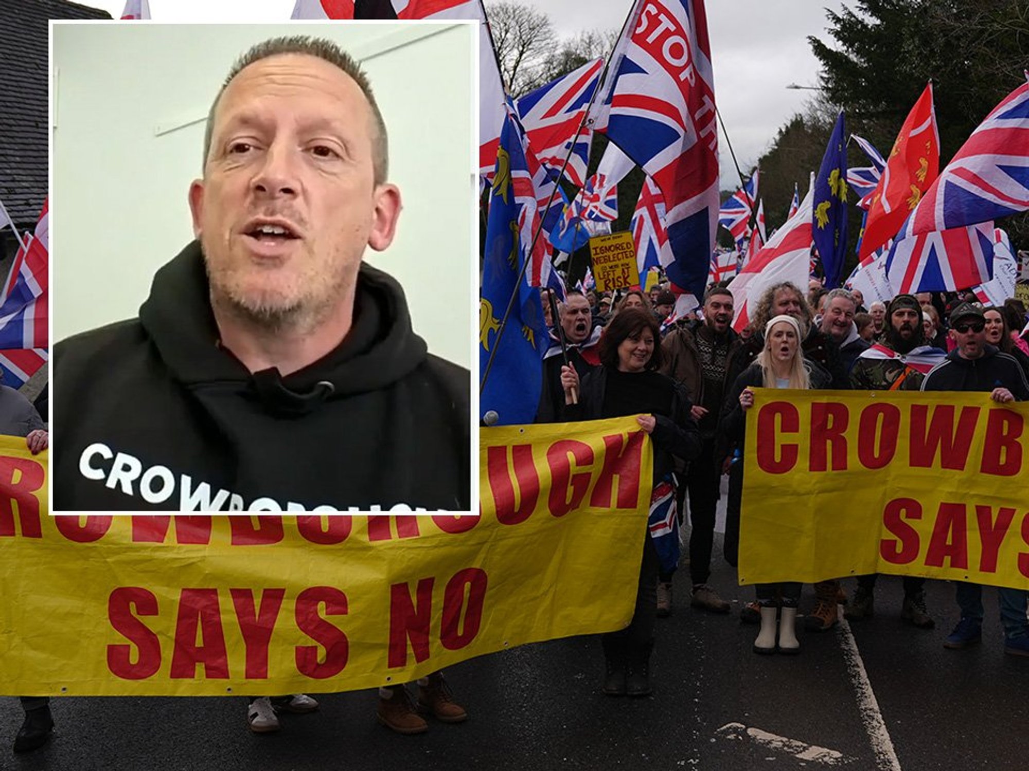 Gaz, Crowborough protest