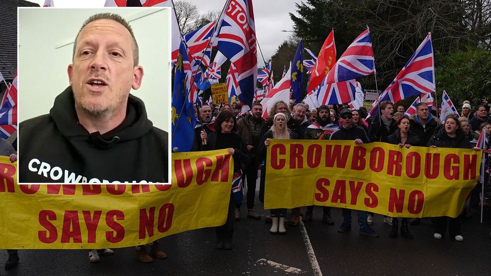 Gaz, Crowborough protest