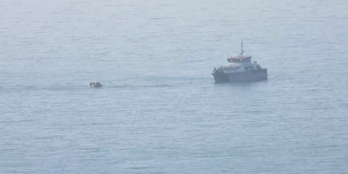 NextImg:Migrant boat comes close to landing on Kent beach - two years since last small boat made it ashore