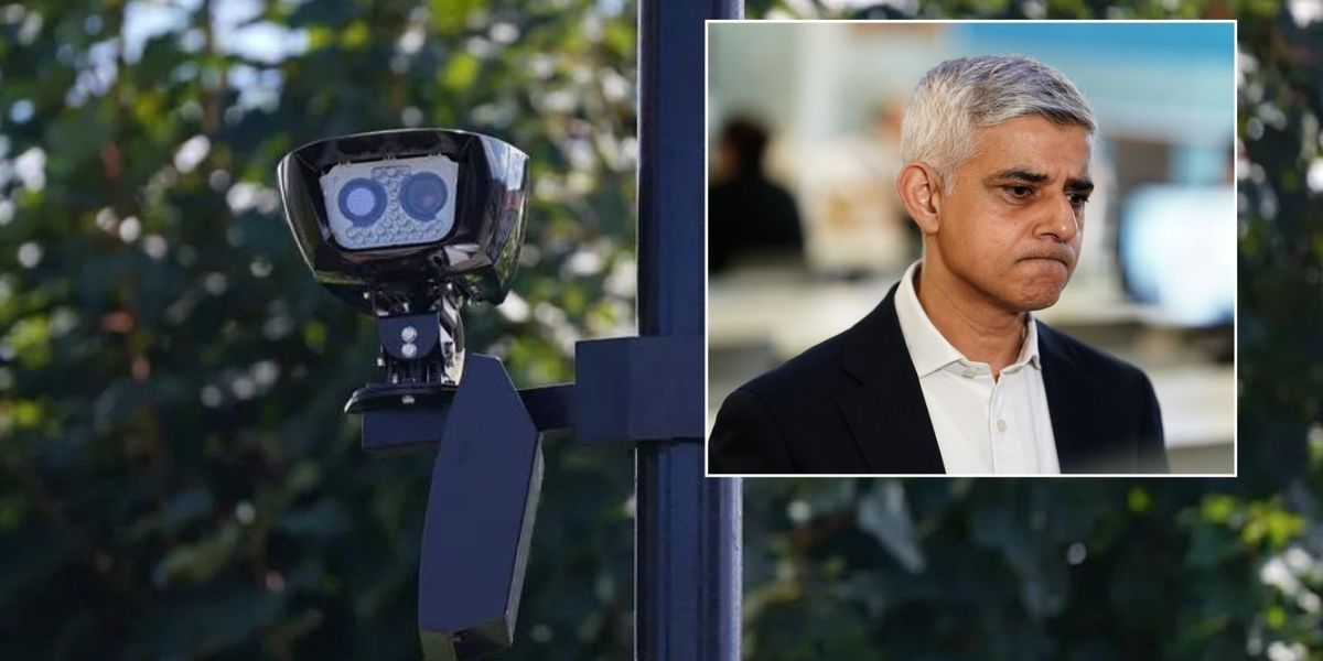 NextImg:Ulez blade runner vigilantes use Sadiq Khan's own face to hijack enforcement camera