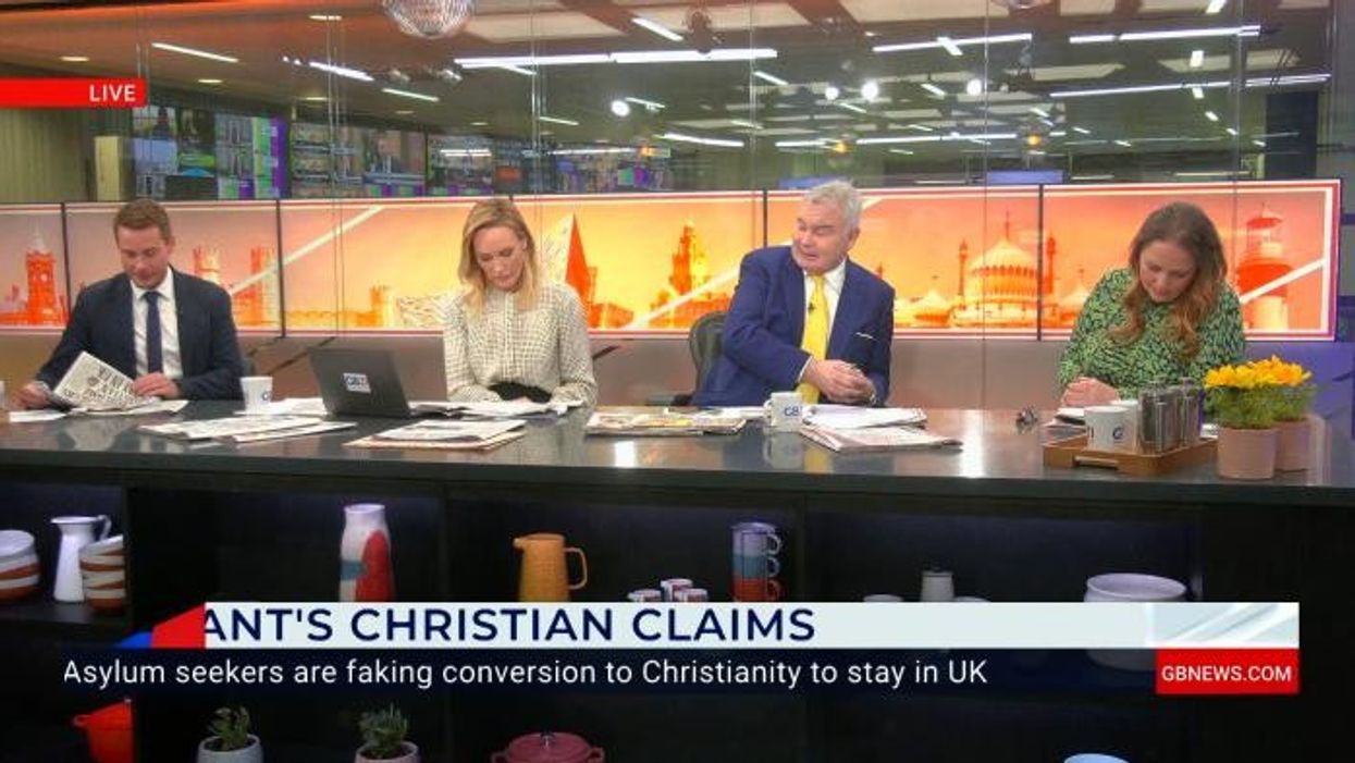'What are you laughing at!' GB News guest hits out as she speaks on Christianity conversion: 'I'll pray for you don't you worry!'
