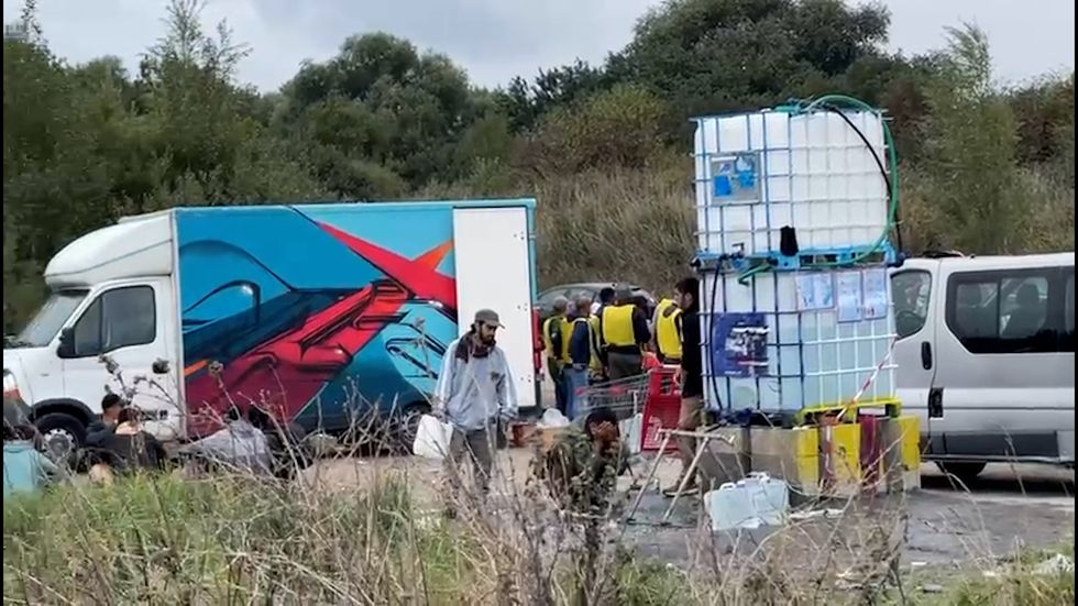 GB News has seen evidence of thousands of people camped around Dunkirk and Calais, waiting to cross the English Channel in small boats.