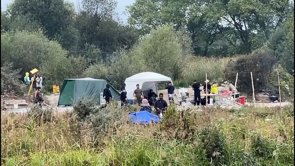 GB News has seen evidence of thousands of people camped around Dunkirk and Calais, waiting to cross the English Channel in small boats.