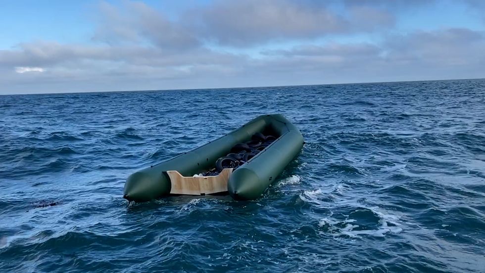 GB News has seen evidence that Channel migrants are taking significant risks with their lives, by using tyre inner-tubes as makeshift life jackets.