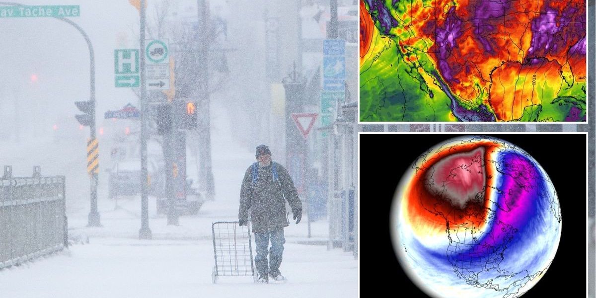 NextImg:Polar Vortex collapse sends temperatures plummeting as 'extreme conditions' sweep America and Canada