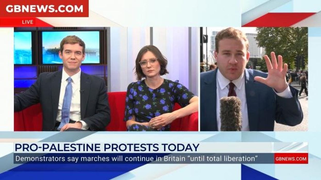 'Plenty of police presence' at pro-Palestine protest, GB News' Jack Carson says