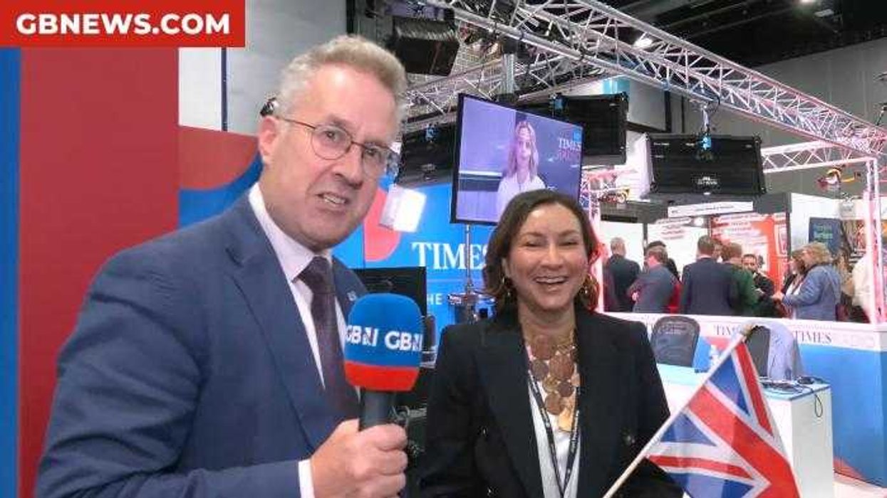 WATCH: Christopher Hope hands out the Union Flag to MPs and delegates at the Labour Party Conference