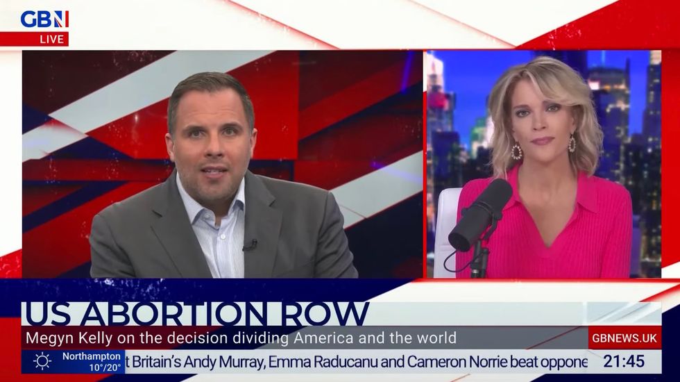 GB News presenter Dan Wootton probed journalist Megyn Kelly on her views on abortion law in the US