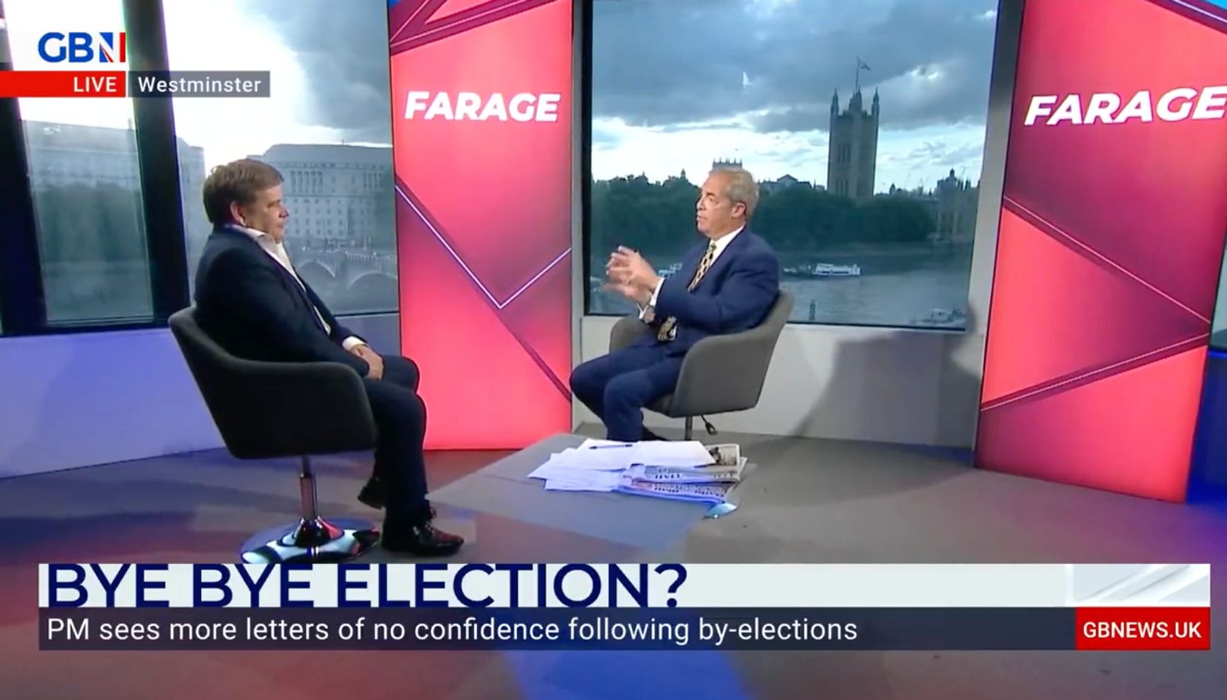 GB News Presenter Nigel Farage commented on the increase in voters at by-elections
