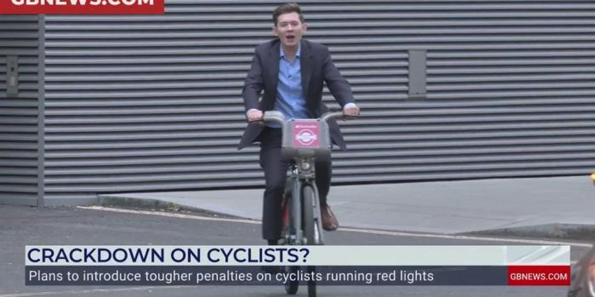 NextImg:WATCH: GB News's Will Godley calls out London cyclists for failing to abide by the rules