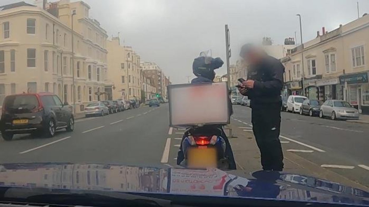 Amazon delivery driver abandoned vehicle in a ditch and fled scene before police arrived