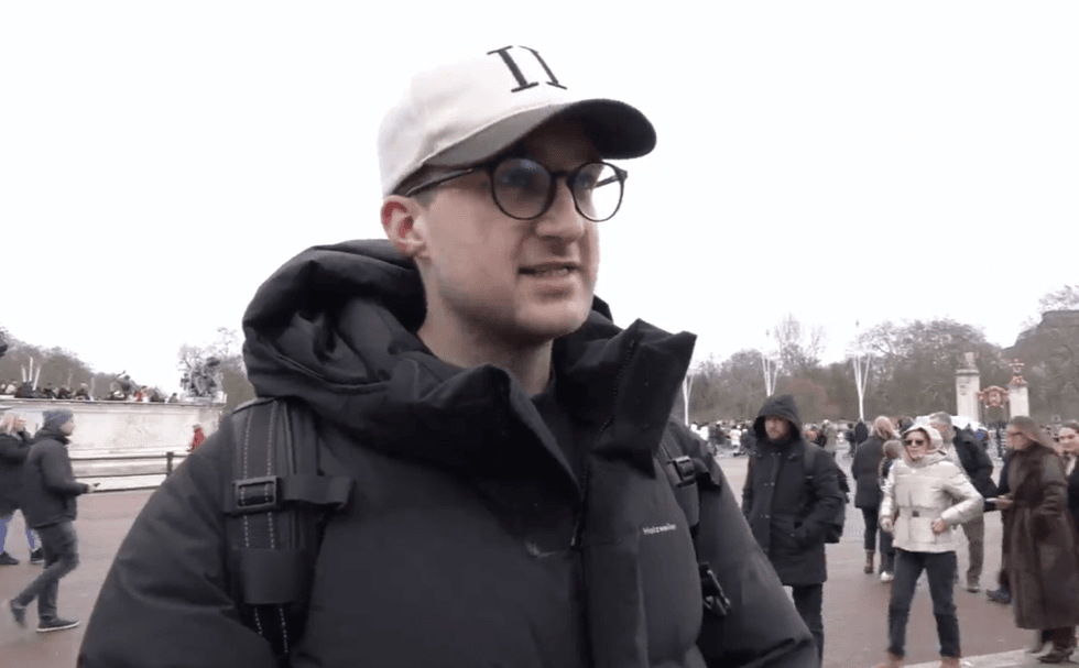 GB News spoke to people outside Buckingham Palace
