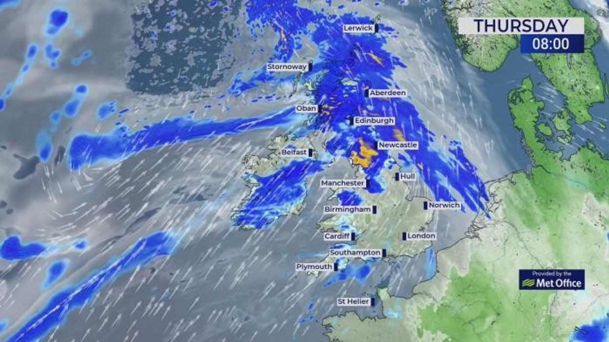 UK weather: Britain to be blasted with 'torrential deluge of giant hailstones' and heavy downpours in Atlantic storm clash