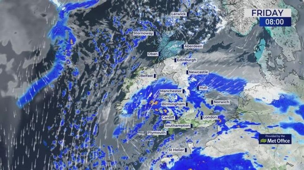 ‘Sunniest day of the year’ before temperatures plunge ahead of another deluge