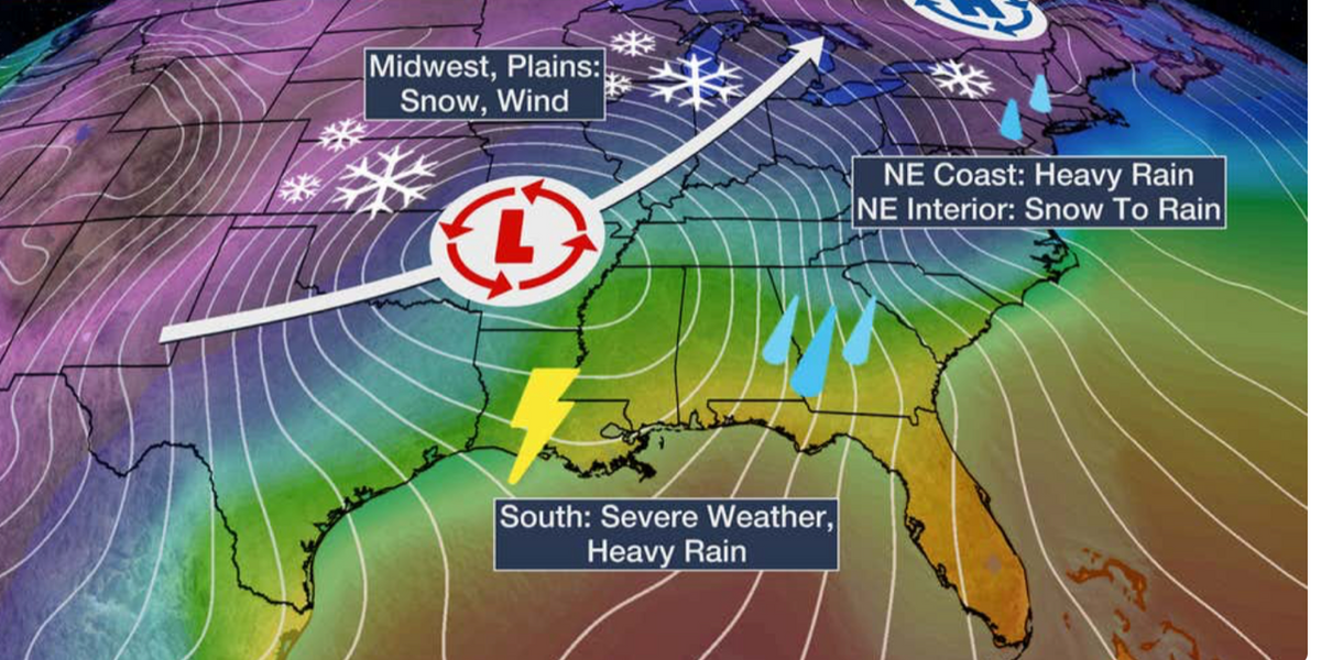 NextImg:US weather: Trio of storms threaten to bring heavy snow, blizzards and floods in brutal winter assault
