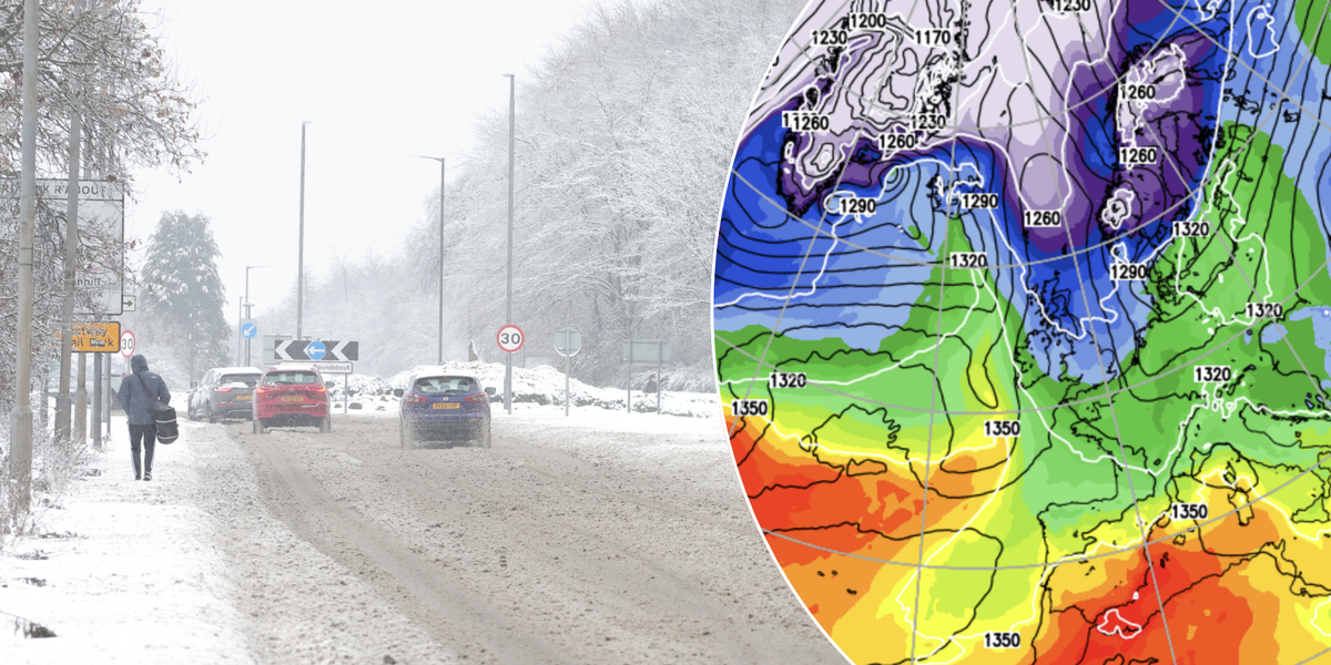 NextImg:UK weather: Britain braces for sleet, snow and 'ANOTHER named storm' as bookies slash odds on a White Christmas