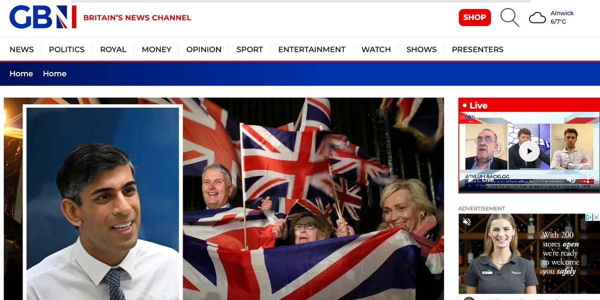 NextImg:GB News is UK's fastest growing digital news platform