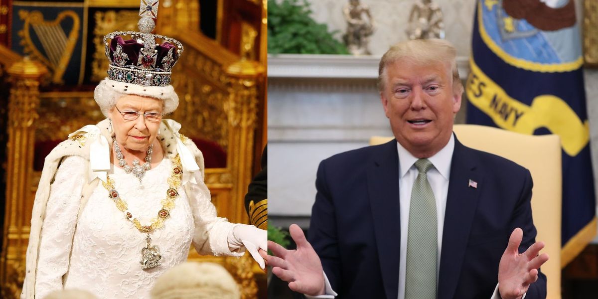 NextImg:The Queen's unlikely relationship with Trump and the Pope in a puffer
