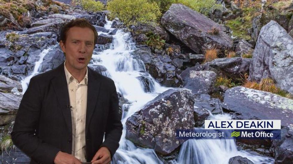 Weather: Windy and rainy, with hail and thunder in northwest