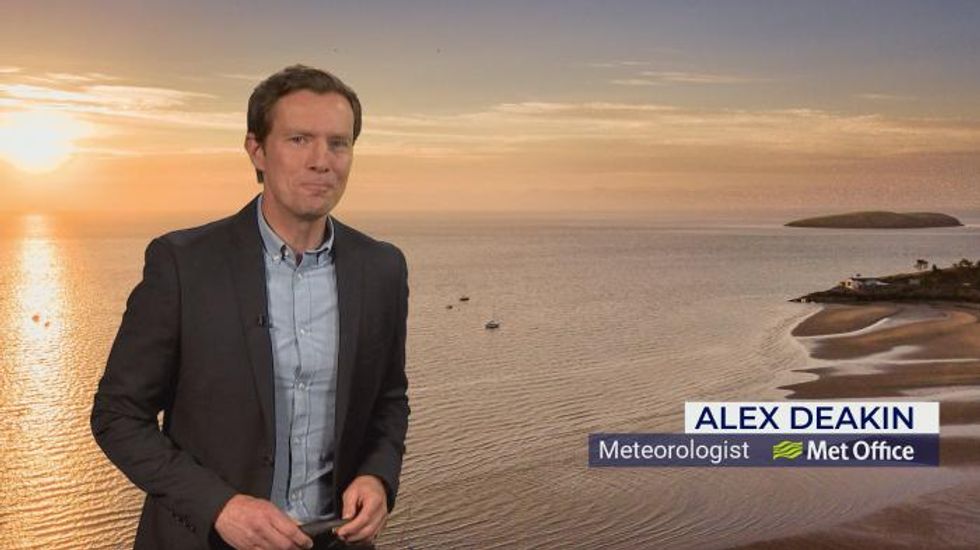 Weather: Fine, dry and sunny spells