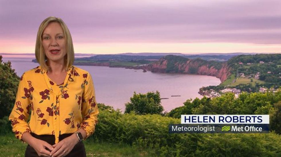 Weather: Sunny and dry, with evening showers