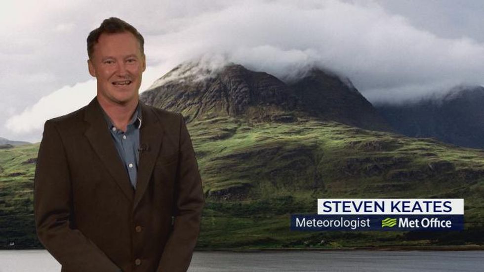 Weather: Unsettled skies with patchy rain and cloud