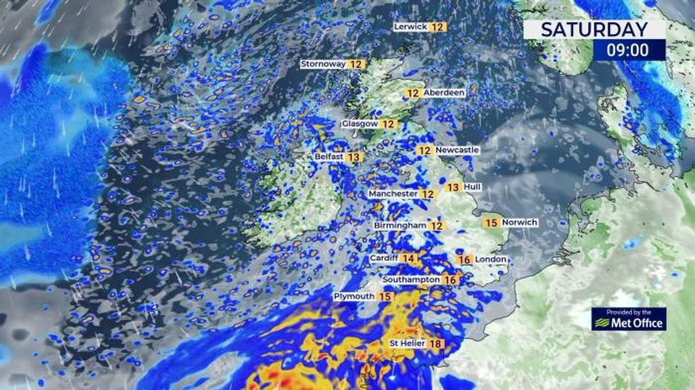 Weather: Wind and rain warning issued for parts of Scotland and England
