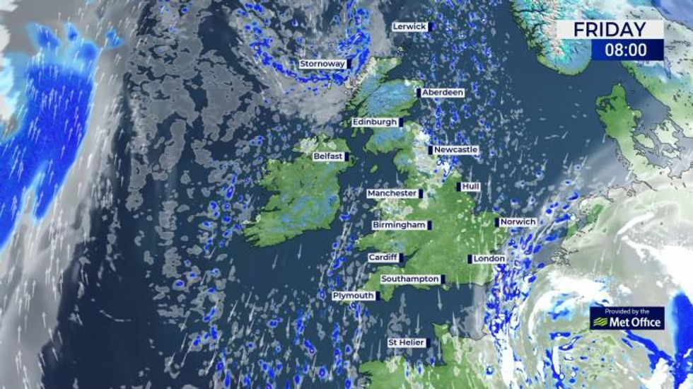 UK weather: Feeling cold in the sunshine, with further wintry showers