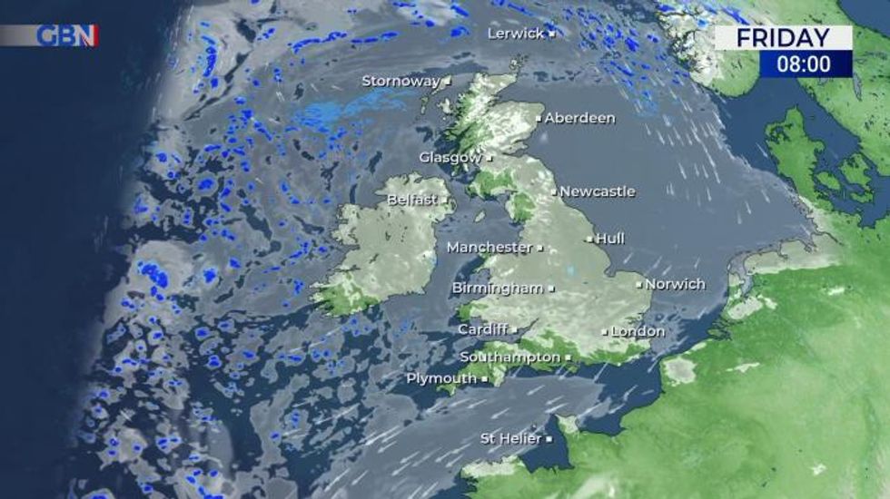 Weather: Cloudy turning brighter this afternoon and largely dry across much of the UK - highs of 23C