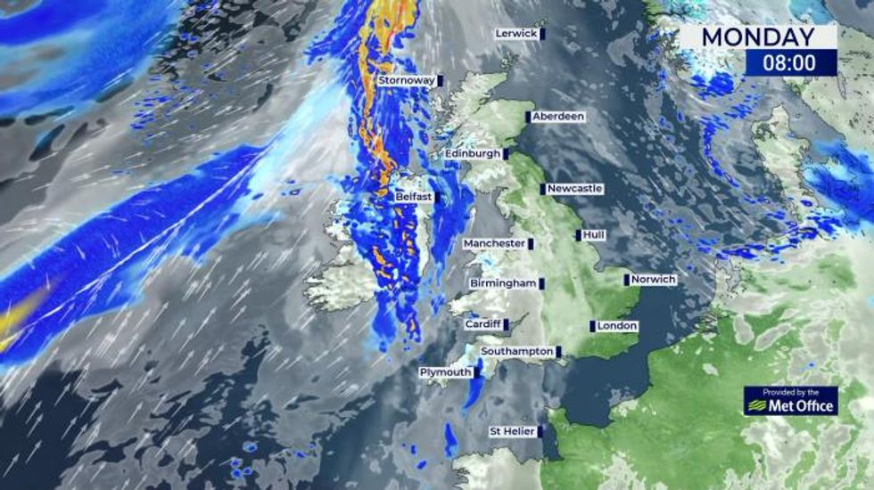 UK Weather: Turning cloudier today with some rain in the north and west
