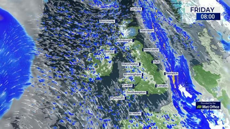 UK Weather: Windy and showery for many today