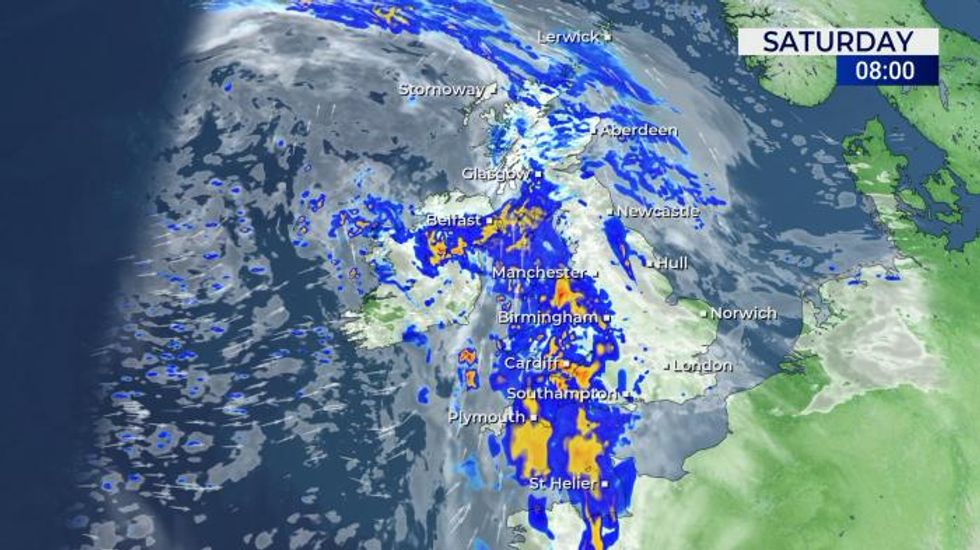 UK weather: Heavy rain and thunderstorms bring risk of flooding and travel disruption