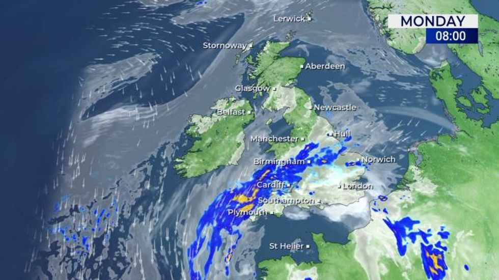 Weather: Fine in the north, unsettled in the south