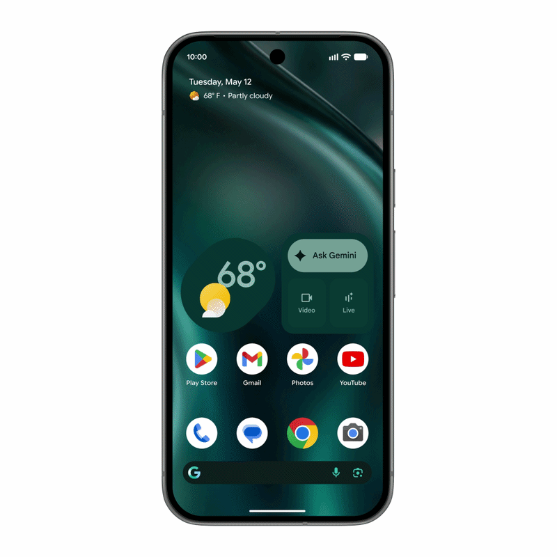 Criando um widget Gemini Intelligence