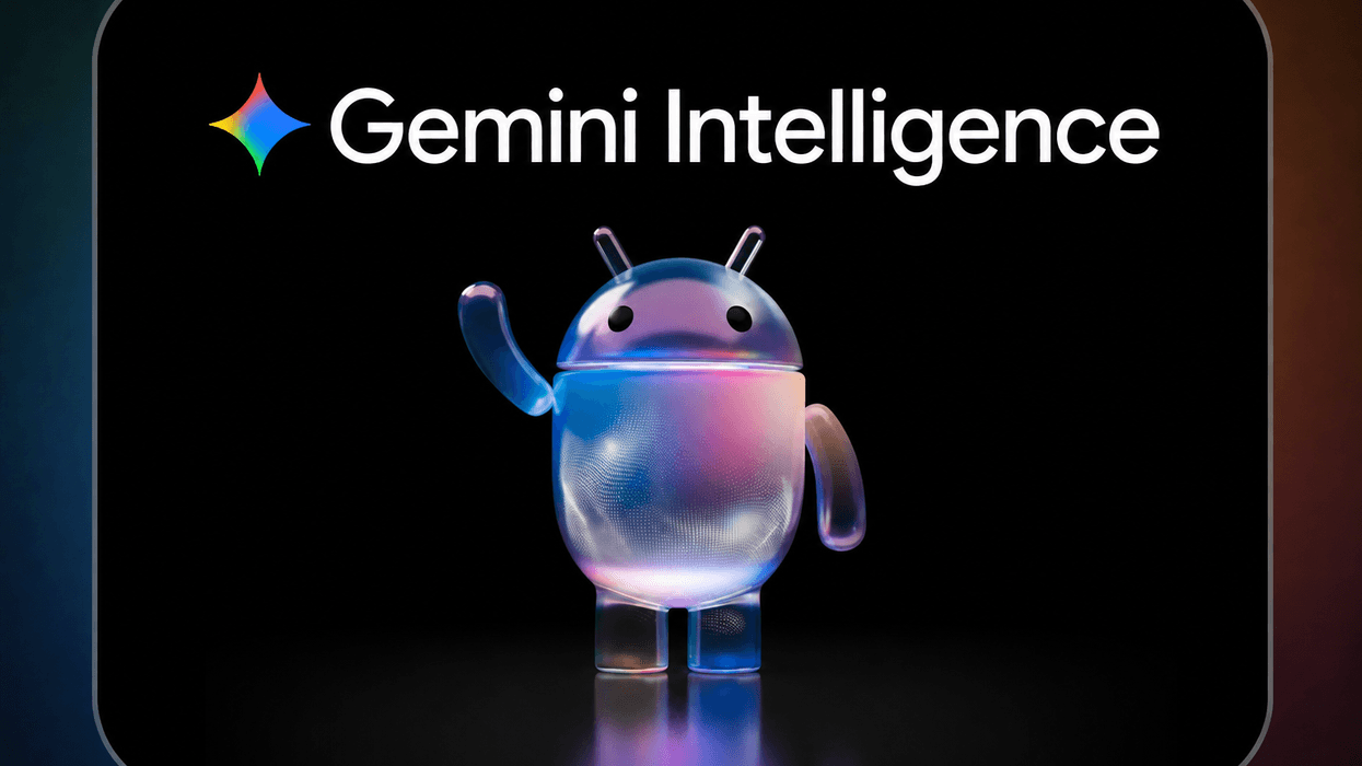 Gemini Intelligence with Android mascot