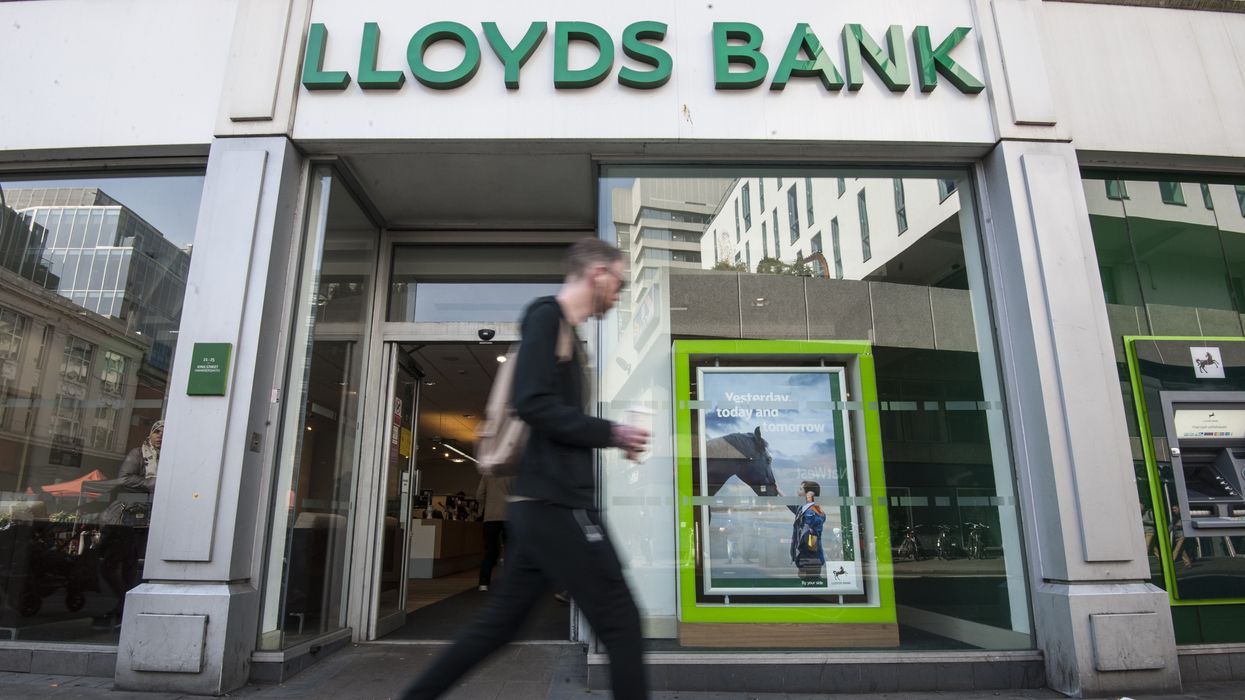 General view of a Lloyds Bank branch on Kings Street in Hammersmith, London