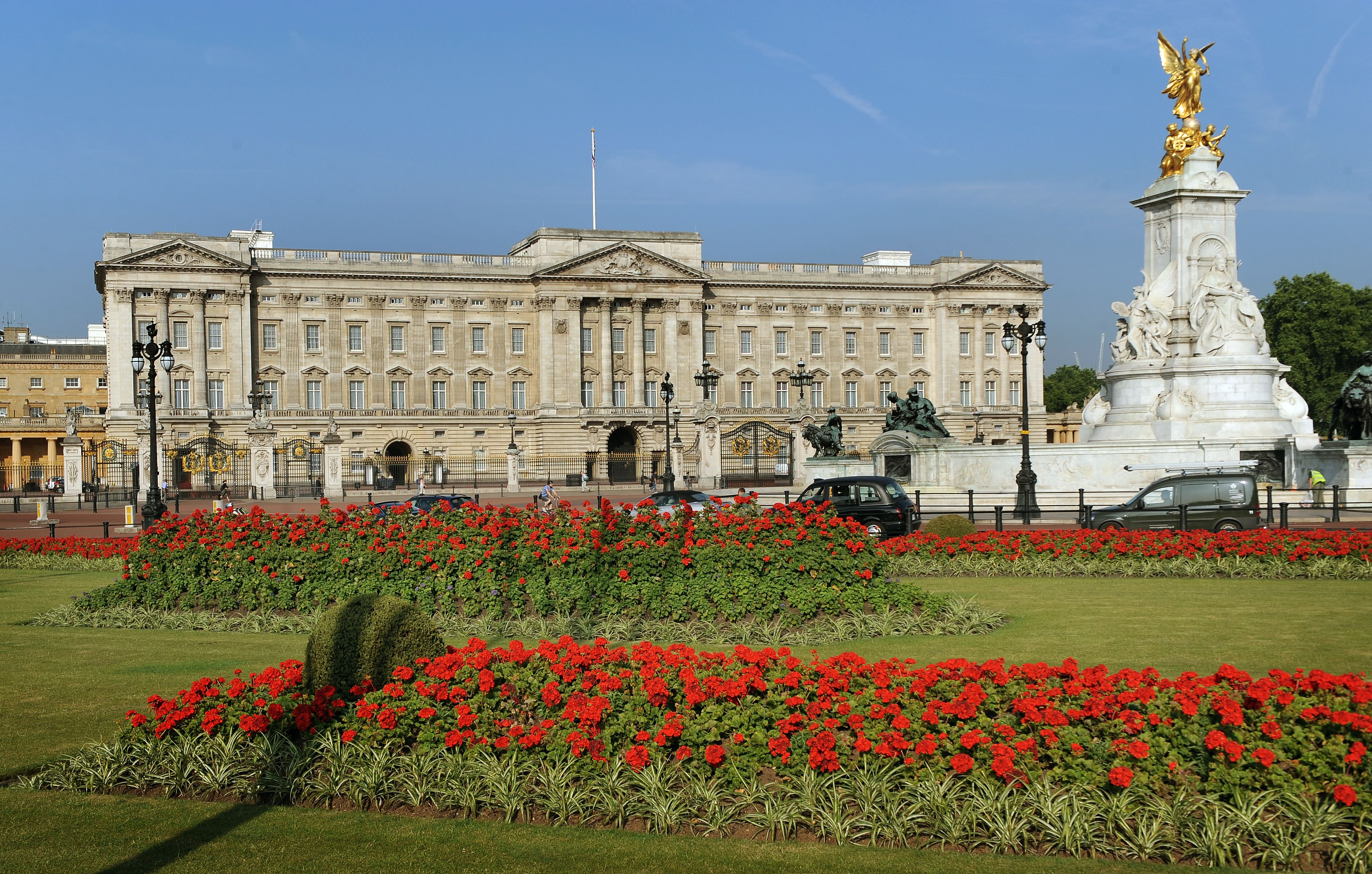 General view of Buckingham Palace in central London.