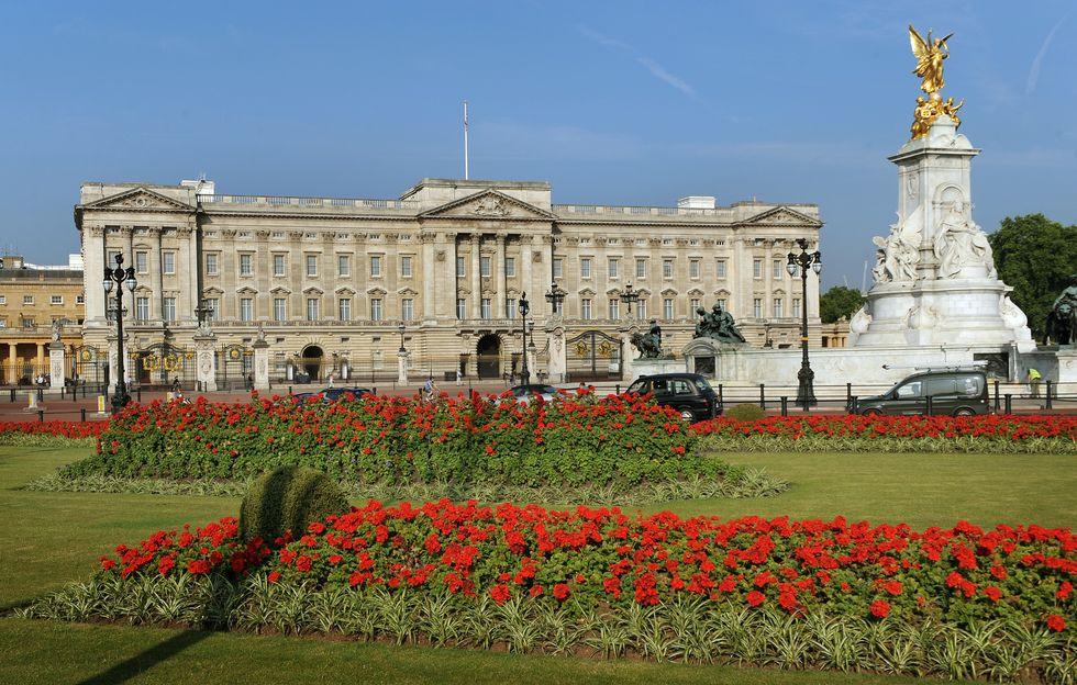 General view of Buckingham Palace in central London.
