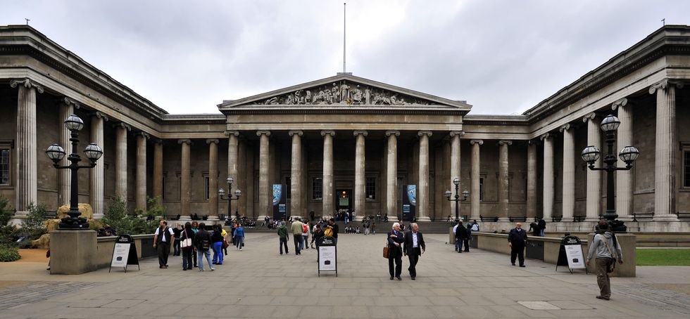General view of the British Museum in Bloomsbury, London.