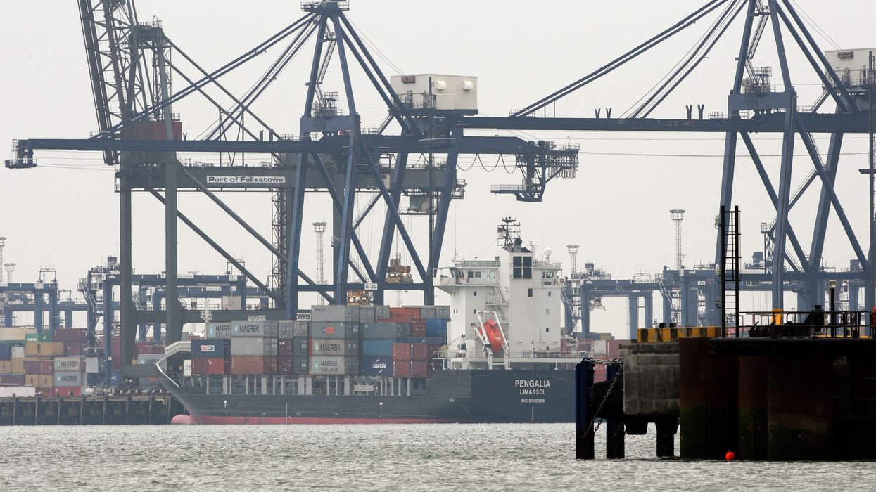 General view of The Port of Felixstowe, Suffolk