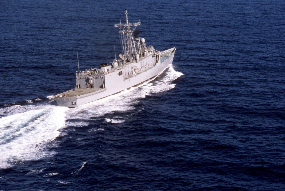 General view of the USS Lewis B. Puller
